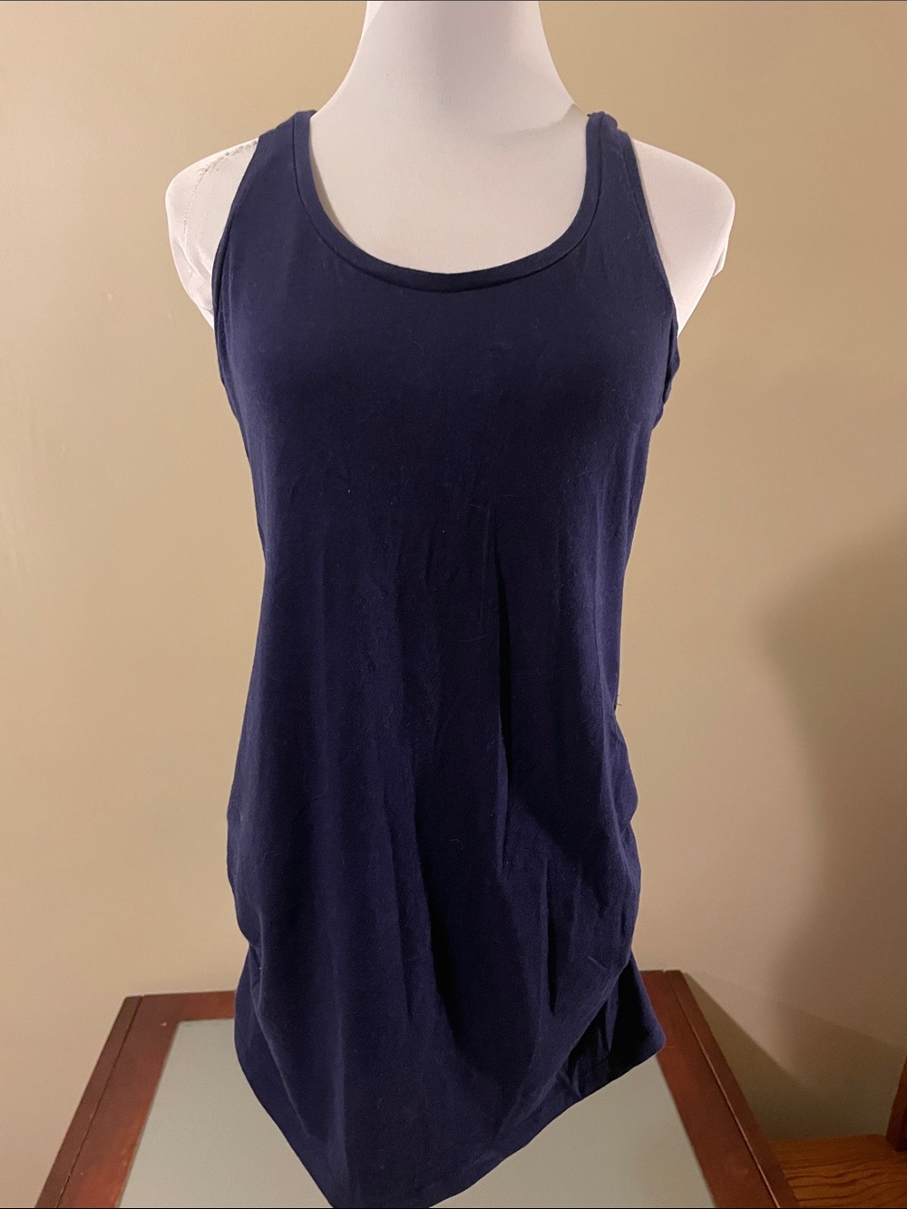 Motherhood Navy Scoop Neck Maternity Tank